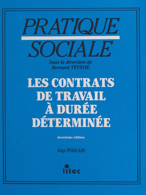 cover image of Les contrats de travail à durée déterminée